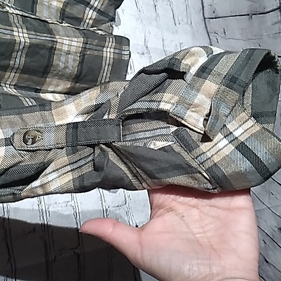 No Boundaries Jr's Button Front Plaid Shirt XXL 21 - Picture 4 of 6